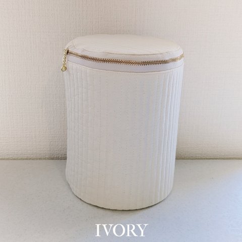 韓国ヌビ ミルク缶カバー ivory×ivory