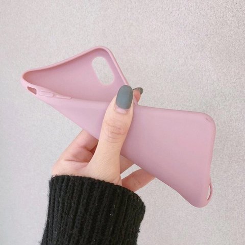 iPhone X スマホケース  ピンク