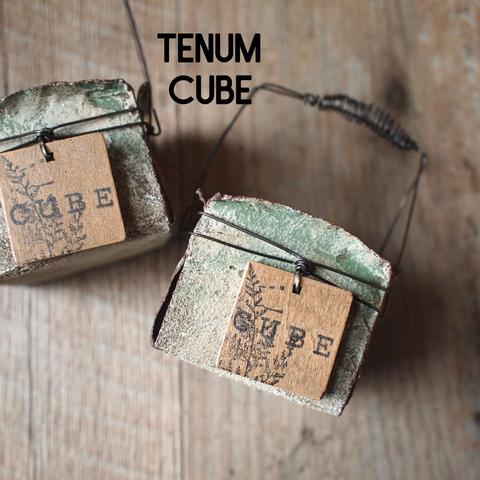 CUBE缶/tc152/リメイク缶/ブリキワイヤーカゴ