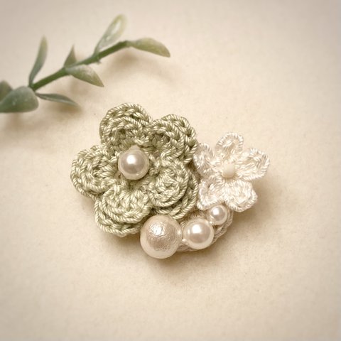 jewelry bouquetのブローチ　melon soda