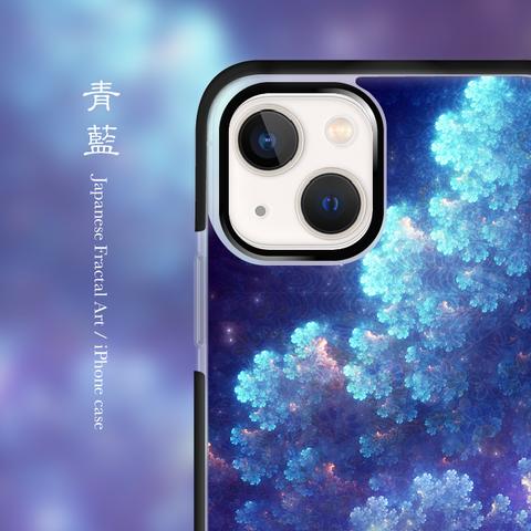 青藍 - 和風 耐衝撃ソフトiPhoneケース【iPhone全機種対応】
