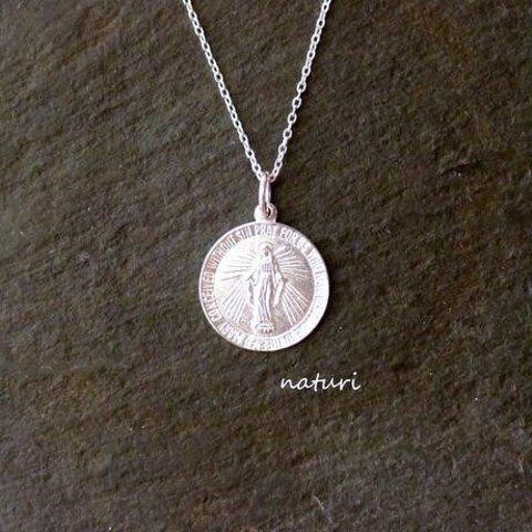 【medaille】sv925 miraculous medal necklace