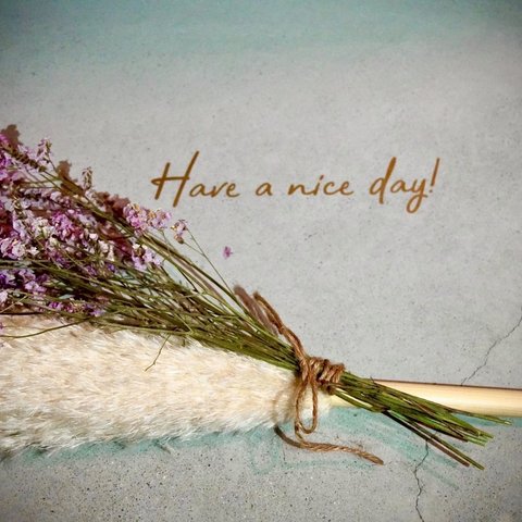 Have a nice day 真鍮レター風ステッカー