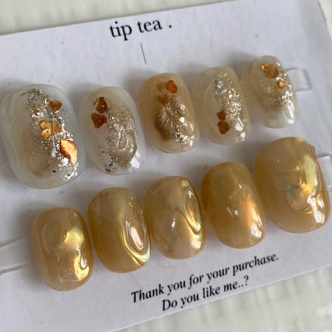 ″ gold wedding tip tea ″