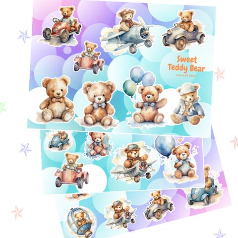 コラージュシート　Sweet Teddy Bear