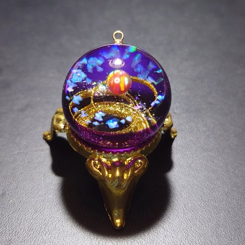 宇宙玉 24mm No.m6 レジン アクセサリー 