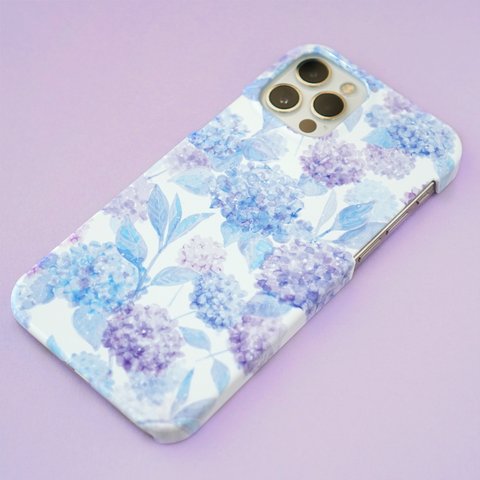 紫陽花のスマホケース iPhone/Android