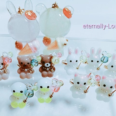 風船🎈animalリング♡