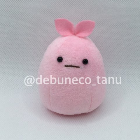 葉っぱちゃんぬいぐるみ・ピンク（ピンク葉っぱ）