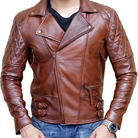 羊革・キルティングアーム付き羊革ジャケット Sheep Leather Jacket with Quilted Arms