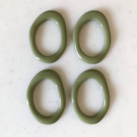 Green Distorted Oval Parts