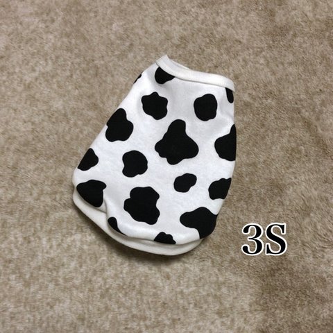 牛柄  3Sタンクトップ  犬服　☆お値引き中☆