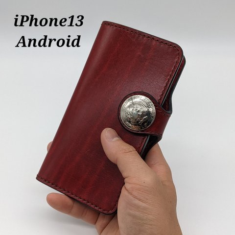 Iphoneケース　手帳型　Iphone13　Android　ルガトショルダー