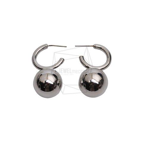 ERG-2633-R【2個入り】ラウンドボールピアス,Round ball Ear Post