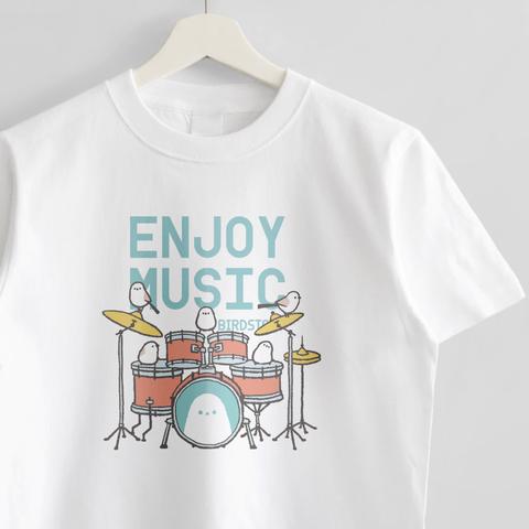 Tシャツ（ENJOY MUSIC / ドラマー / シマエナガ / C）