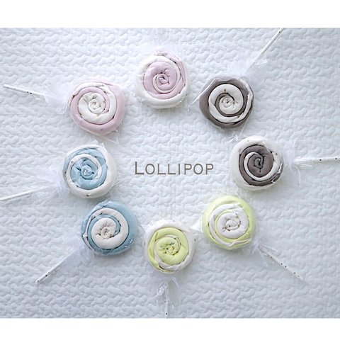 【Lollipop】4重ガーゼハンカチ 2枚組