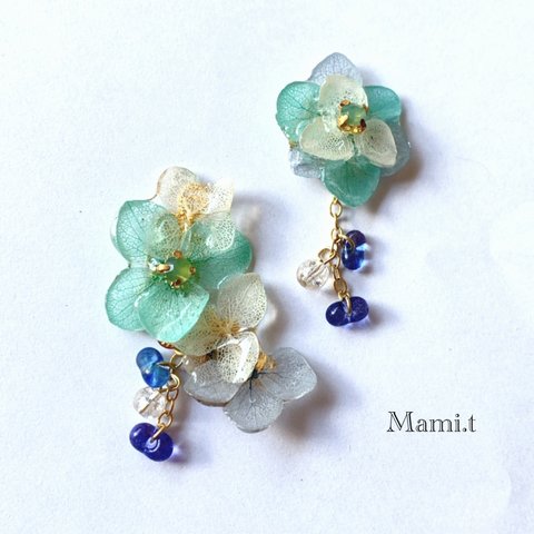 《Mami.t》紫陽花のイヤーカフセット 