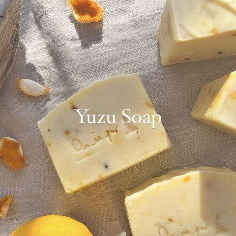 ゆず石鹸　Yuzu Soap 柚子石鹸　手作り石鹸 ハンドメイド石鹸　雑貨石鹸　アロマ　冬【1個】