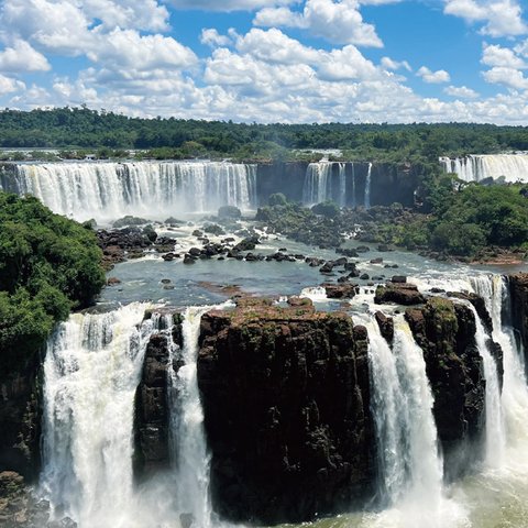 ポストカード　きくちゃんの旅　ブラジル　イグアスの滝