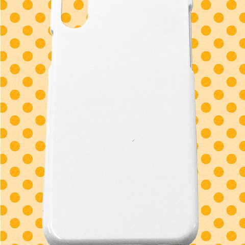 スマホケースハード型 白/ ホワイト 2個入 iPhoneX DIY素材  ipx-casew【AFP】 