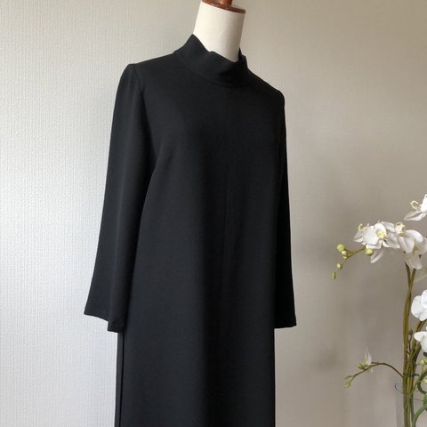 (10%off)縮緬のアオザイ風ドレス／着物リメイク・一点物・和服・和服リメイク・和風