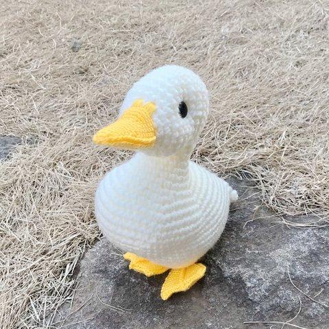 ごきげんなアヒル あみぐるみ 編み図 Happy Duck amigurumi pattern 