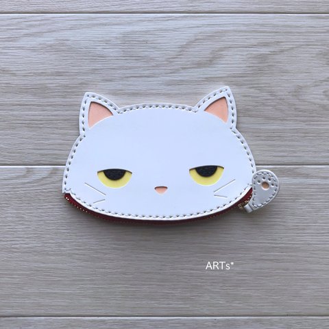 猫型ぺたんこ財布＠白猫