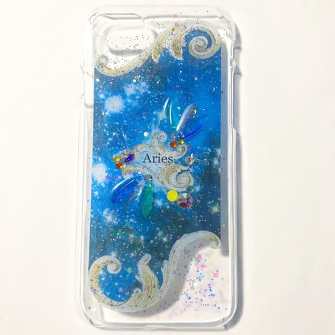 【iPhone 7/8ケース】 プラネタリウムシリーズ✨おひつじ座✨