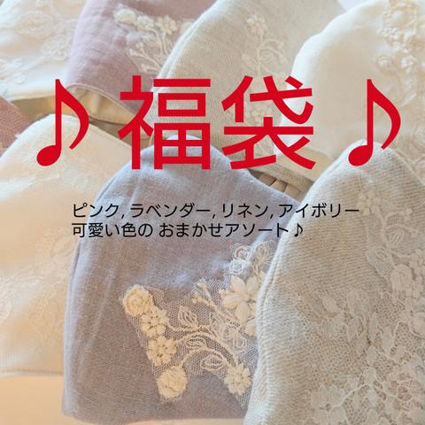 刺繍レースのマスク福袋セット♫お正月 限定エコバッグプレゼント♫