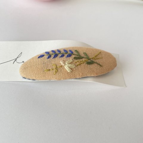 刺繍パッチンピン