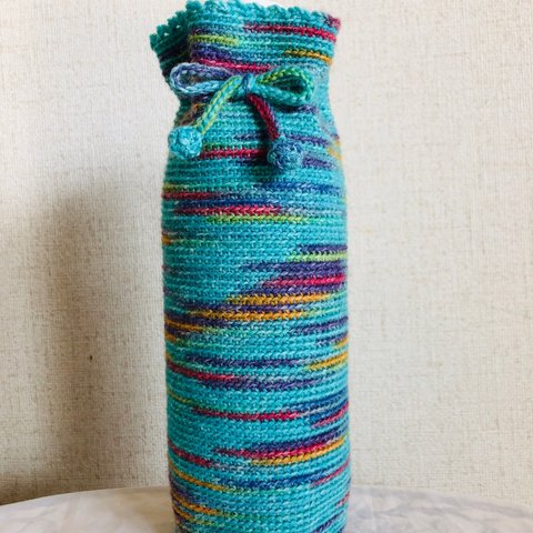 opal毛糸レリーフ・ウェーブ🧶500mlペットボトルカバー＊送料無料