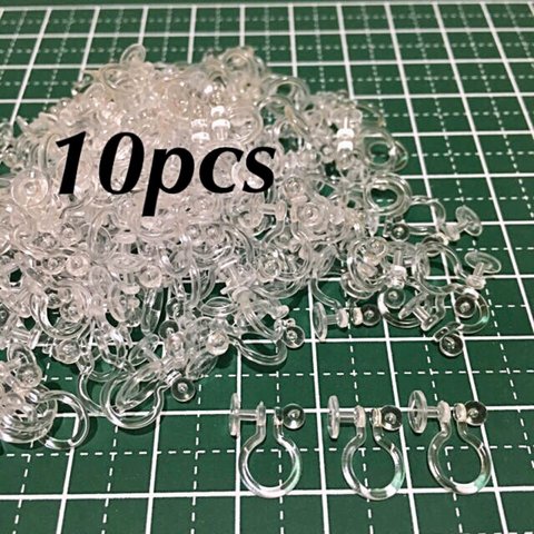 送料無料 10個 平皿5mm ノンホールピアス