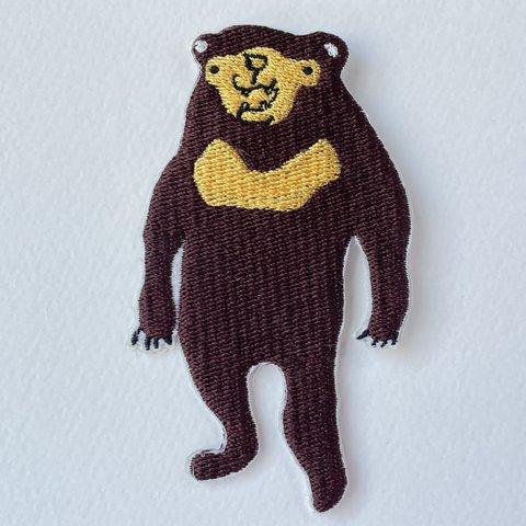 つよそうなマレーグマの刺繍シールワッペン