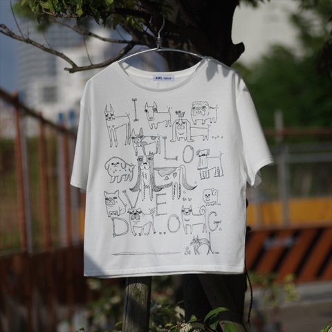 ワンコいっぱいゆるTシャツ