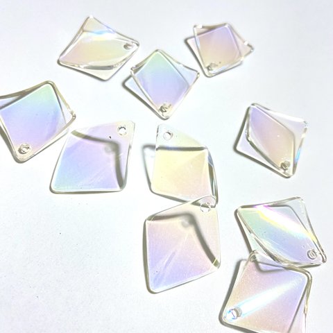 10pcs*アクリルパーツ オーロラ