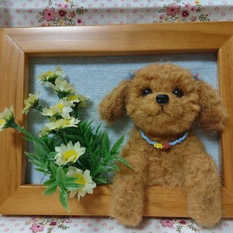 🐶プードルの赤ちゃん・額入り❤