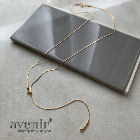 【173】gold boxchain necklace 