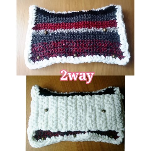 knit bag porch◆2wayﾃﾞｻﾞｲﾝ◆