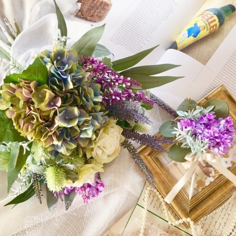 wedding bouquet*hydrangea*