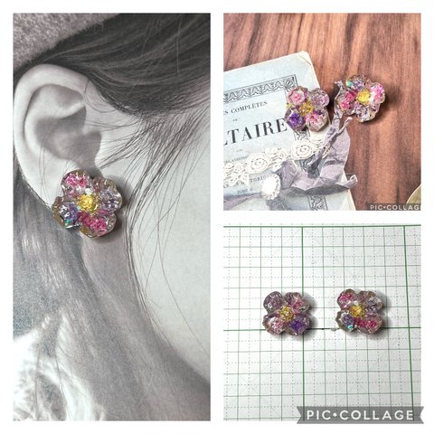 フラワーアクセサリー❤︎イヤーカフ 