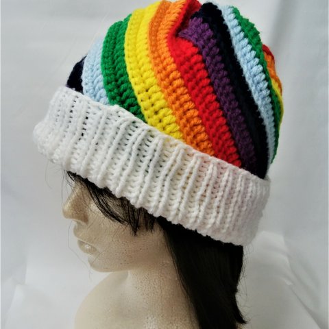 虹色帽子