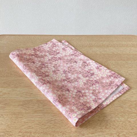 ✨給食ナフキン(ランチョンマット) 　30×40　小花柄　ピンク