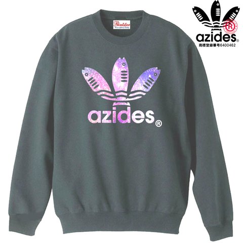 ［azides］8.4ozコスモアジデス スウェットトレーナー  