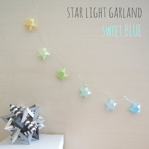 STAR LIGHT GARLAND sweet blue (LED6球)