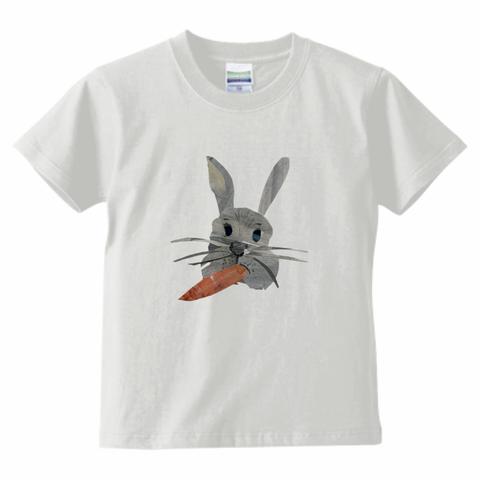 【うさぎさん 】ベビー-Tシャツ　名入れ可能