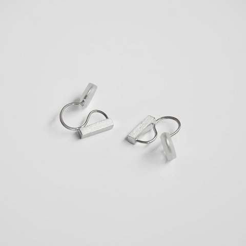 シンプルイヤリング Shiraai（しらあい）Cuboid シルバーイヤリング Silver Silver925 Silver earrings イヤリング Earrings シルバー シルバー925