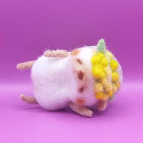 コロコロハリネズミ花冠ハリー🦔(ミモザ)