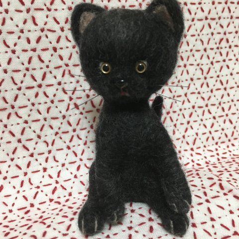 羊毛フェルト  黒猫