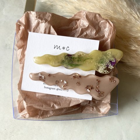 hair clip 2点セット