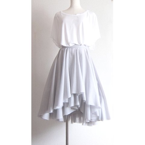 【再販】grey  lantern skirt